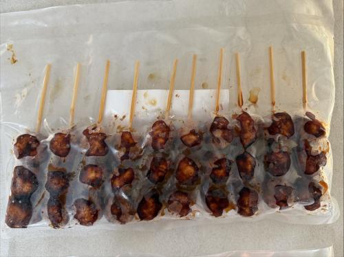 冷凍 鶏つくね串 10本=TARE01