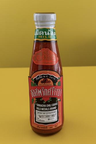 金メダル印の 元祖シラチャソース 〈Mild〉200ml=SAUCE058