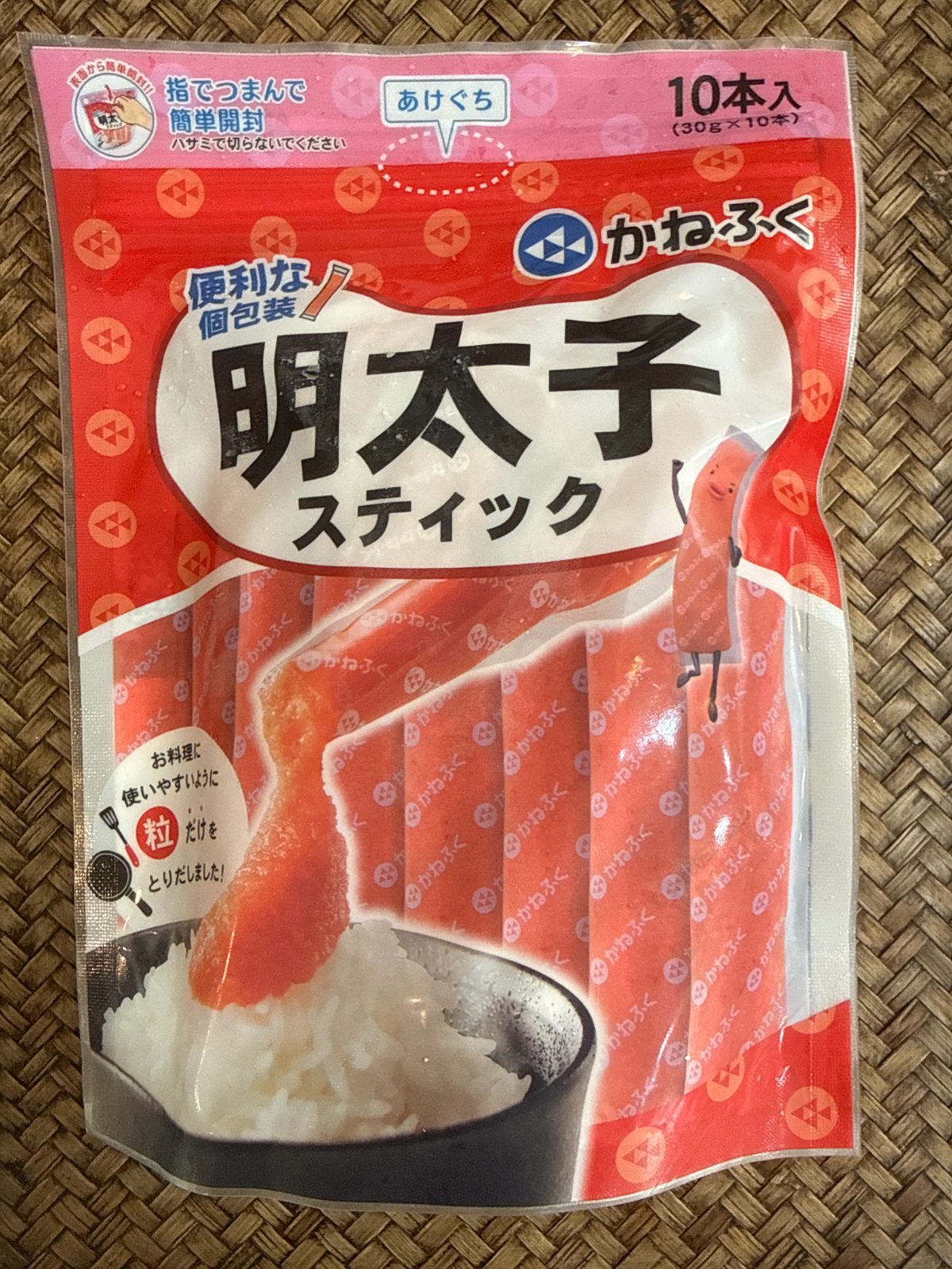 冷凍 明太子ばら子 スティック10本入り